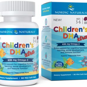 Children's DHA Xtra Fish Oil, 636mg Berry Punch - 90 mini softgels