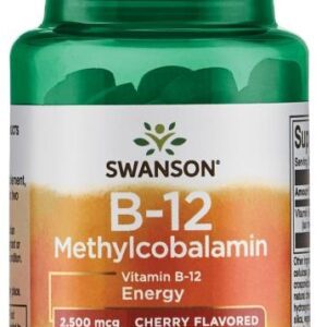 Vitamin B-12 Methylcobalamin, 2500mcg Cherry - 60 tablets