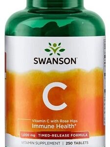 Vitamin C with Rose Hips Extract - Timed-Release, 1000mg - 250 tablets