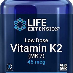 Low Dose Vitamin K2 (MK-7), 45mcg - 90 softgels