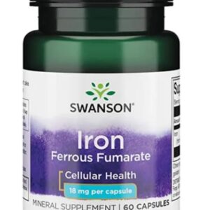 Iron (Ferrous Fumarate), 18mg - 60 caps