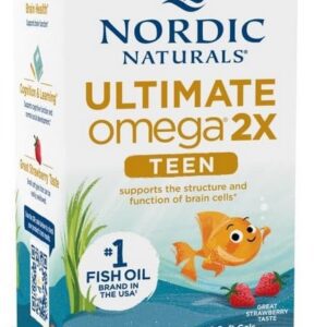 Ultimate Omega 2X Fish Oil TEEN, Strawberry - 60 mini softgels